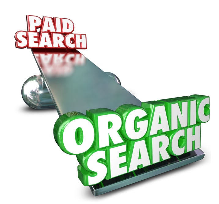 difference between paid and organic search